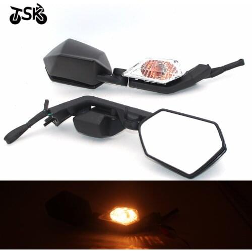 Rear view mirror with front turn signal For Kawasaki ZX 10R 2008 2009 2010 Motorcycle Accessories Brand New