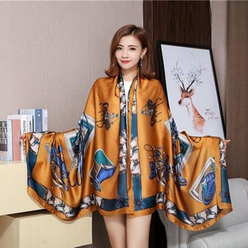 New summer decoration woman fashion scarves horse pattern printing 90cmx180cm long scarf scarves headscarf hot sale gift