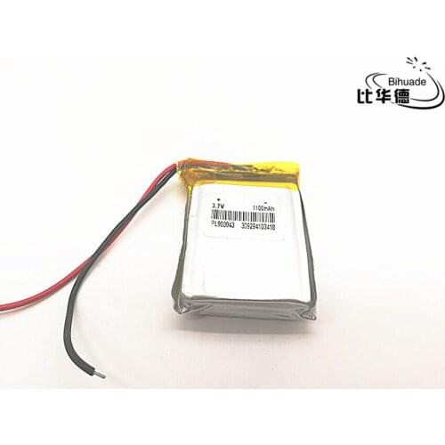 10pcs/lot 3.7V,1100mAH 903043 PLIB (polymer lithium ion / Li-ion battery ) for Smart watch,GPS,mp3,mp4,cell phone,speaker