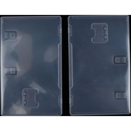 2pcs For Switch NS Game Card With Book Holder for Inserted Cover Transparent Box Game Card Cartridge Holder Case Shell