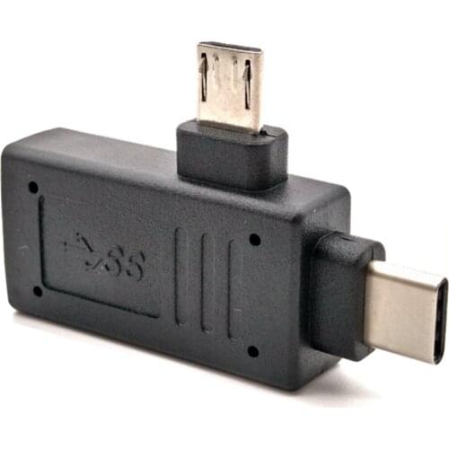2 In 1 USB 2.0 3.0 OTG Adapter Type C Micro USB to USB3.0 Male to Female Charge Data Converter For U disk Keyboard Android Phone