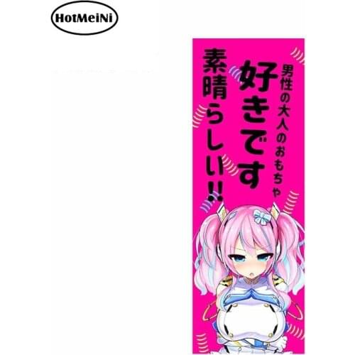 HotMeiNi 15cm x 5.7cm Car Slap Sticker Anime Girl Decal Sticker Car Door Racing Sticker Car Body Decal Exterior Accessories