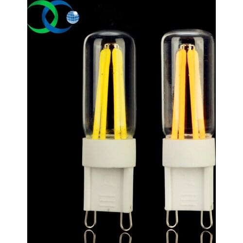 G9 Dimmable LED Lamp 2W 4W 220V 230V 240V Filament LED G9 Light Bulb Lampada LED Chandelier Lights Replace Incandescent Lamp