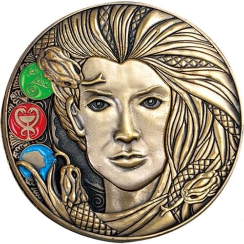 Factory Customized 3D Coin Promotional Metal Coin Medallion with Diamond Edge