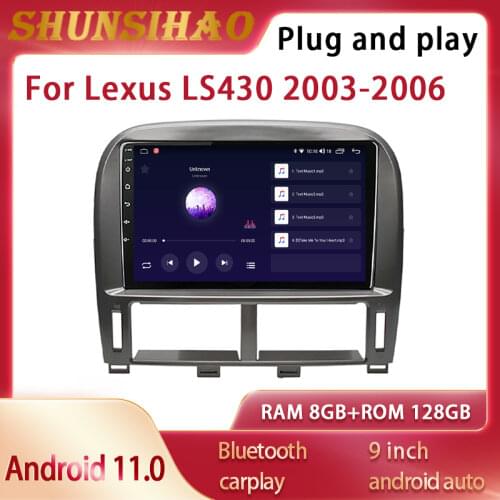 Ouchuangbo GPS Navi headunit For 9 inch Lexus LS430 2003-2006 CarPlay Multimedia Video Player Car Radio Android 10 6G+128G