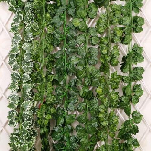 12Pcs Artificial Vine Artificial Flower Lvy Garland For Wedding Party Home Bar Garden Wall Decoration Outdoor