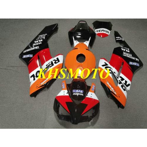 Custom Injection Mold Fairing Kit for CBR1000RR 04 05 CBR 1000RR 2005 2004 1000 RR ABS Red Black Bodywork+Gifts HS71