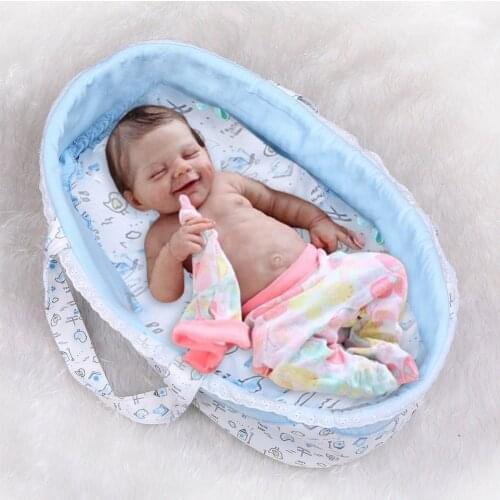 55cm Children Toddler Soft Reborn Doll Toy Newborn Baby Lifelike Cute Simulation Doll Toys Kids Birthday Gift Kindergarten Props