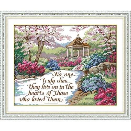 True love lasts forever cross stitch kit aida 14ct 11ct count printed canvas stitches embroidery DIY handmade needlework