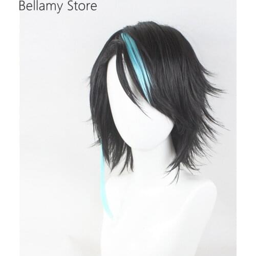 Masked Rider COS The King of electricity Urataros Custom-made false hair cover with highlights Cosplay hairwear Wig+Wig Cap