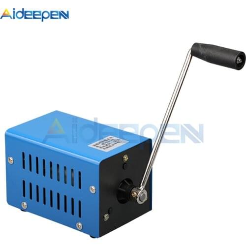 High Power Charger Portable Emergency Hand Power Hand Crank USB Charging Emergency Survival Blue Hand Crank Generator