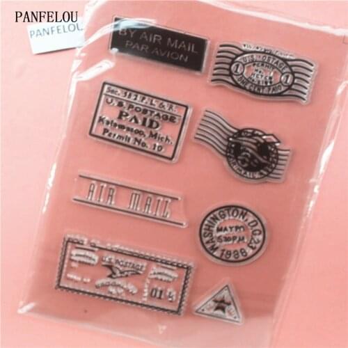 PANFELOU The stamps Transparent Clear Silicone Stamp/Seal for DIY scrapbooking/photo album Decorative clear stamp sheets