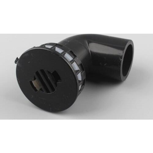 25Mm Elbow Fish Tank Drainage Accessories Water Pipe Connector PVC Aquarium Seafood Pond Filtration Adapter Thickened Pipe Wall