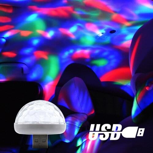 LED USB Car Atmosphere Light RGB Car Decorative Lamp for Volkswagen golf 4 5 6 7 POLO Tiguan PASSAT TOURAN Scirocco BEETLE