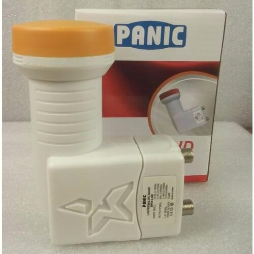 PANIC free shipping Best Signal digital HD Universal KU Band Twin LNB waterproof High Gain Low noise satellite Dish LNB