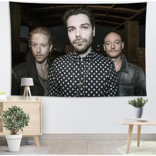 High Quality Biffy Clyro Tapestry Wall Hanging Tapestries Cloth Fabric Print For Living Room Decorative Wall Blanket 2.25