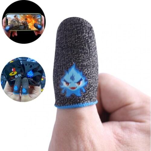 Sweatproof Fingertip Gloves Gaming Finger Sleeve For PUBG COD Games Touch Finger Cover Screen Controller Assist Game Accessories