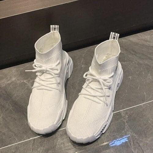 Chunky Sneakers Women 2021 Fashion Casual High Top Ladies Vulcanized Shoes Breathable Platform Sneakers Women Zapatillas Mujer