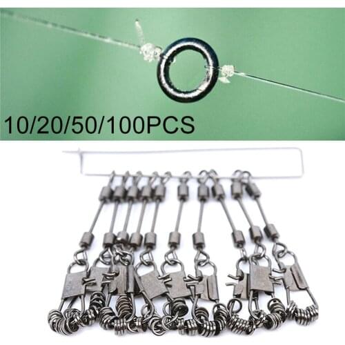 10/20/50pcs SMALL OVAL-TIPPET RINGS O-ring- Rio Leader Fly Fishing 2mm Stainless Steel Connecting Ring O Accessories