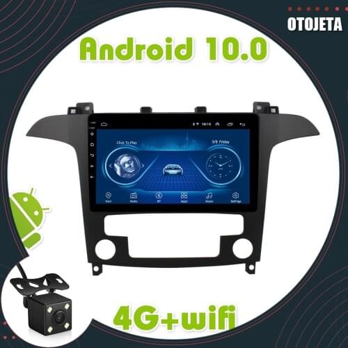 2 Din Android 10.0 For Ford S-Max S Max 2007 2008 Car DVD Multimedia Player Radio Navigation GPS Stereo Head Unit Recorder