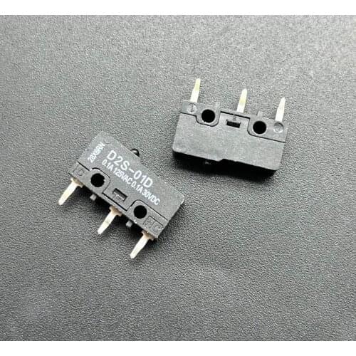 2pcs D2S-01D OMRON 3-pin small micro switch waterproof switch