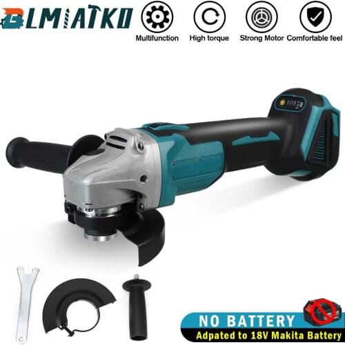 BLMIATKO 125MM 100MM New 4 Speed Brushless Electric Angle Grinder Cutting Grinding Machine Power Tool For Makita 18V Battery