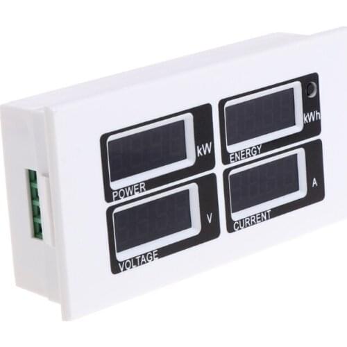 4in1 Digital Ammeter Voltmeter Watt Power Energy Meter AC 80-260V 100A PZEM-004
