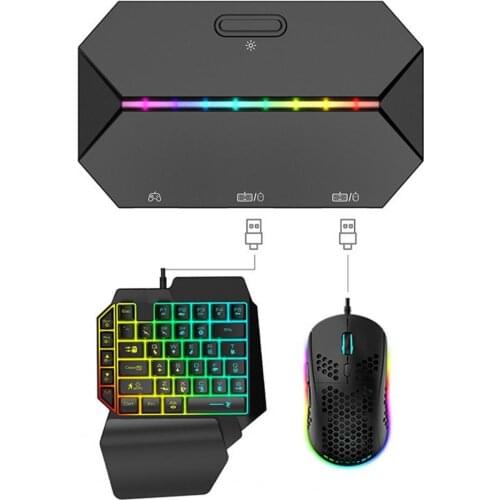 Game Keyboard Mouse USB Adapter for Xbox One/360 Switch PS4 Wired Fast Transmission USB Receiver Adapter Plug Play