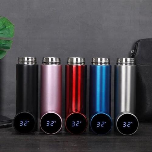Intelligent Color Changing Temperature Insulation Cup Stainless Steel Vacuum Leak-Proof Travel Thermos Coffee Cup Christmas Gift