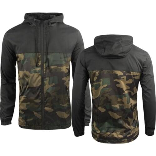 Spring Autumn Fashion Mens Zip Jacket blank Printing Casual Cotton Men Clothing High Quality Sports jacket