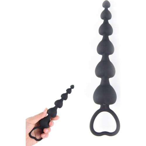 Ass Massage Anaal Buttplug DilatatorSilicone Anal Beads Butt Plugs Ball Long Analplug Sexual Toys for Gay Men Woman