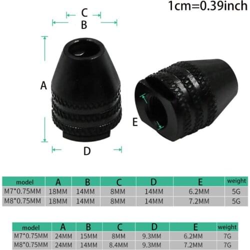 Multifunctional M7/M8 Keyless Drill Chuck Rotary Tool 4-Types Optional Chucks Adapter Universal Mini Mandrel Converter J23 21