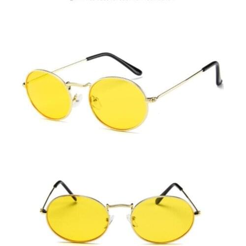 Fashionable small round frame sunglasses trend men and women sunglasses retro versatile glasses Korean edition sunglasses