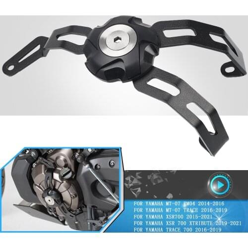 Motorcycle Engine Cylinder Head Valve Alternator Cover Guard ProtectoFor Yamaha MT07 RM04 MT 07 MT-07 TRACE 2016 2017 2018 2019