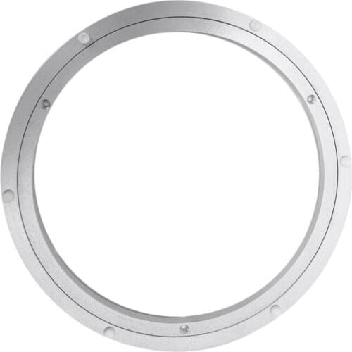 New Aluminium Rotating Turntable Bearing Swivel Plate 12 Inch Silver