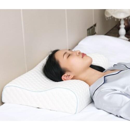 High Density Memory Foam Pillow Slow Rebound Soft Memory Sleeping Pillows Wave Shaped Relax The Cervical For Adult