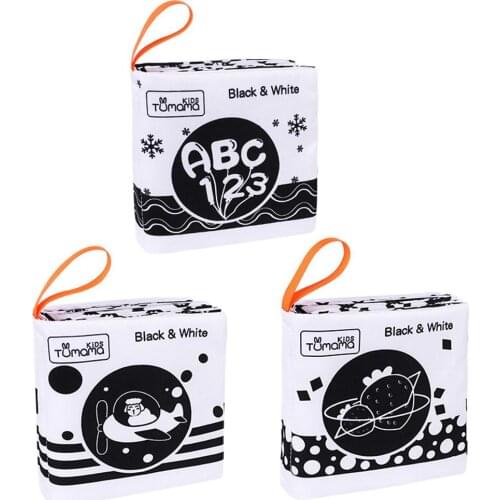 Early Education Puzzle Bb Called Cloth Book Black White Digital Cognitive Tearing Not Bad Cloth Book Baby Toy Books