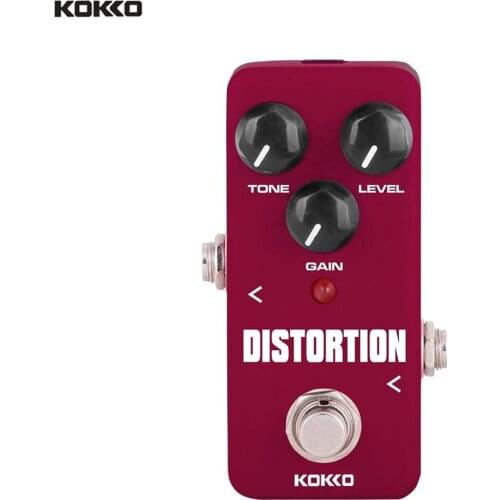 KOKKO FDS2 Micro Distortion Guitar Pedal Portable Guitar Effect Pedal Aluminum Alloy True Bypass Guitar Parts & Accessories