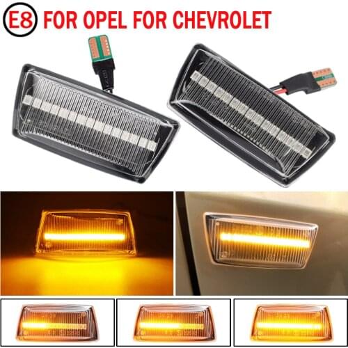 For Opel Insignia Astra H Zafira B Corsa D For Chevrolet Cruze LED Dynamic Side Marker Light Repeater Indicator Light