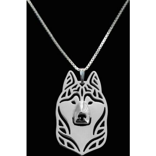 Drop shipping-Siberian Husky Pendant Necklace