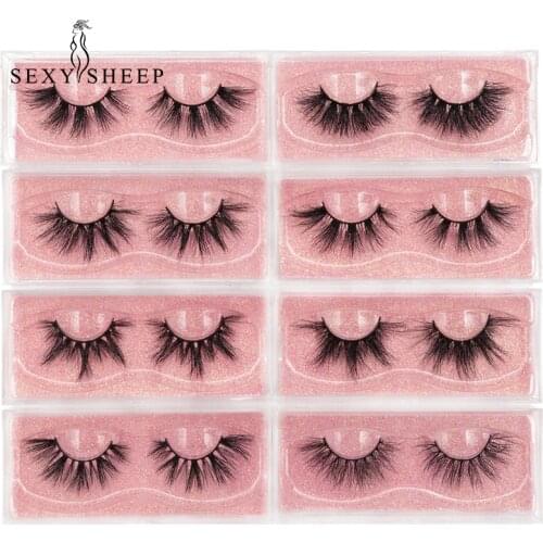 SEXYSHEEP 25mm Mink Eyelashes 3D Mink 100% Cruel Eyelashes Handmade Natural Reusable dramatic Eyelashes False Eyelash Makeup