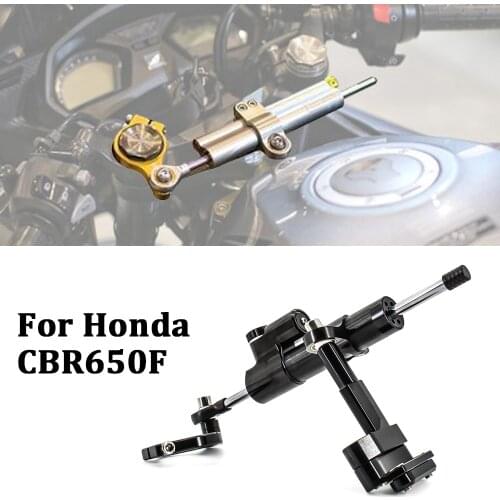For HONDA CBR650F CBR 650 F 2014-2019 2018 Motorcycle Stabilizer Steering Damper Mounting Kit Bracket Support Safety Control