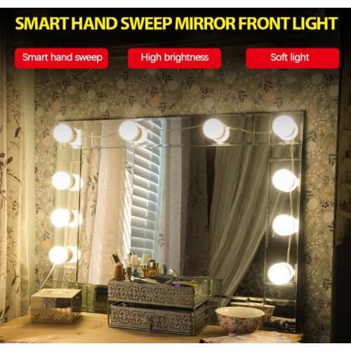 LED 5V Wall Light Dressing Table Mirror Light Bulb Hollywood Vanity Lights Stepless Waterproof Wall Lamp 2 6 10 14Bulbs Cocina