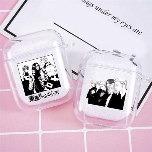 Tokyo Revengers Anime Earphone Case For Airpods 2 1 Pattern Soft TPU Clear Wirless Bluetooth Headphone Cover Cartoon Protect Box