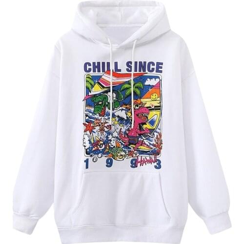 Oversize Girls Soft Cotton Hoodies 2021 Spring-autumn Office Ladies Fleece Pullovers High Street Women Hooded Trendy Hoodies