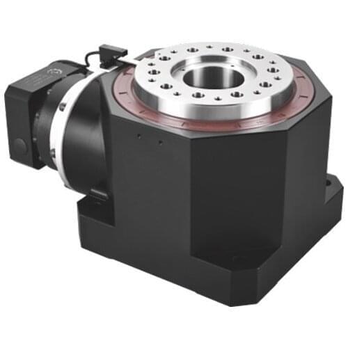 ZCMD225-L2 Right angle 90 degree hollow rotating platform 2 stage ratio for 130 frame 1KW 2KW AC servo motor input shaft 22mm