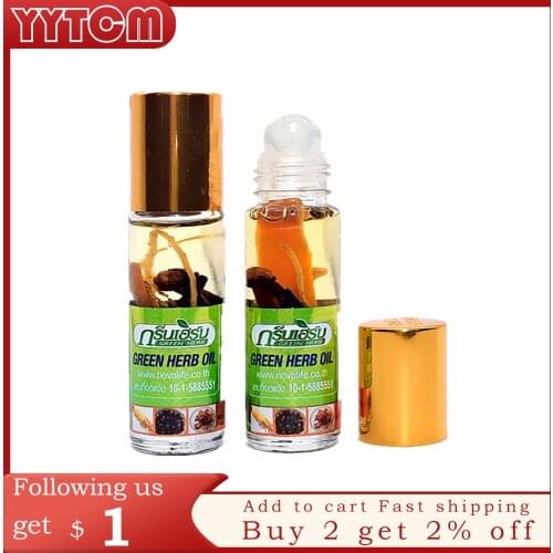 Ginseng balm oil mint Refreshing Influenza Cold Headache Dizziness Muscle Relax painEssential Oil headache relief Fatigue