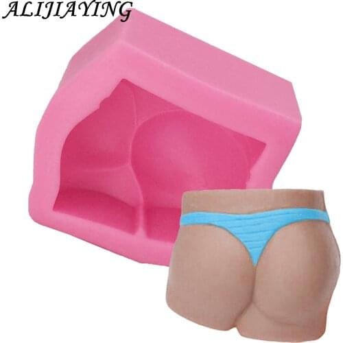 1Pcs Silicone Mold Female Hip Bikini Thongs Ass Fondant Mold Sugar Craft Cake Decorating Tool Candy Chocolate Bakeware D0167