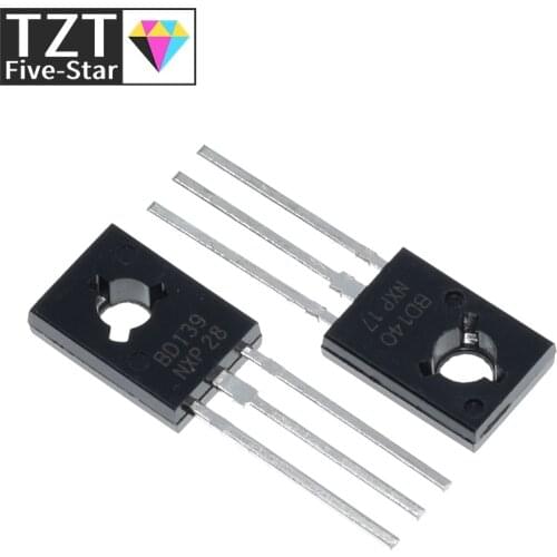 10PCS BD139 BD140 ( 5PCS BD139 + 5PCS BD140 ) TO126 TO-126 new voltage regulator IC