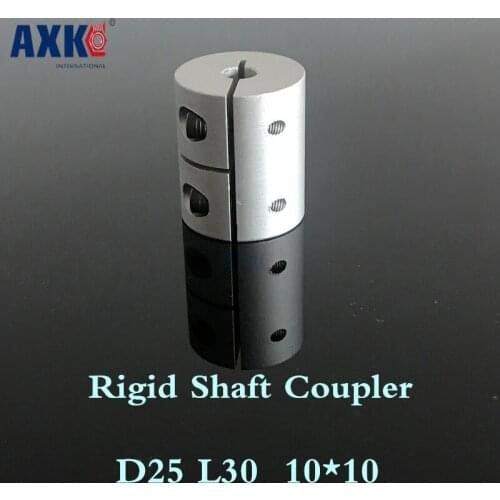 2021 Bearing Rodamientos Axk Rigid Shaft Coupler Clamp 10mm To Stepper Servo Motor Coupling 10x10mm Dia25 Length 30mm Cnc Mill